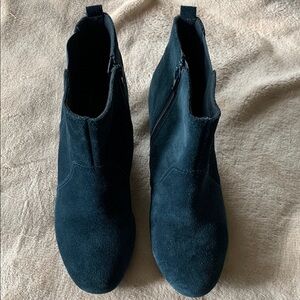 Clarks Turquoise Ankle Boots with Elastic Panels